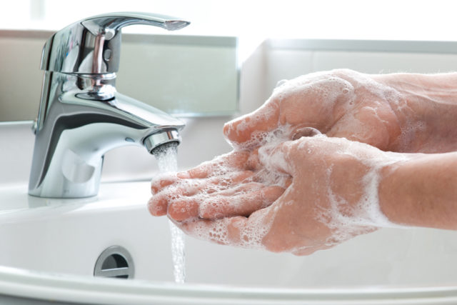 Ilustrasi cuci tangan