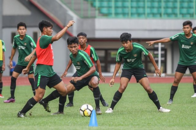 Timnas U-16 sedang berlatih