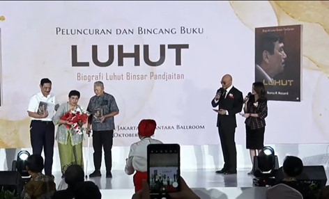 Buku LUHUT: Biografi Luhut Binsar Pandjaitan diluncurkan, Jumat (7/10/2022).