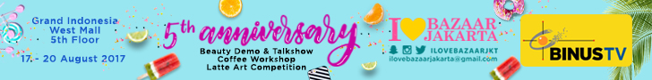I LOVE BAZAAR JAKARTA ANNIVERSARY #5, 17- 20 Agustus  at Level 5 Exhibition Hall (West),Grand Indonesia
