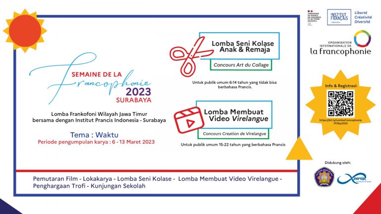 Penyelenggaran Pekan Frankofoni 2023 oleh Institut Français d’Indonésie dan Alliance Française