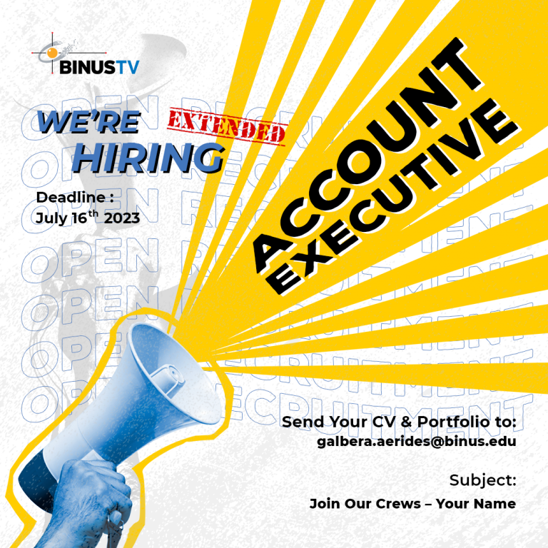 WE’RE HIRING ACCOUNT EXECUTIVE