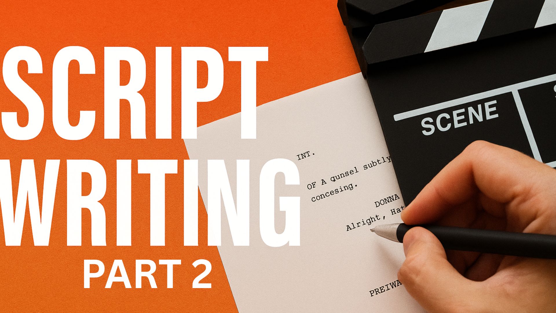 Script Writing PART 2